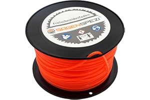 Sägenspezi Professional Round Mowing Line - 3.3 mm x 100 m - Replacement Line for Brushcutter, Trimmer & Brush Cutter - Neon Orange - Various Thicknesses & Lengths Available