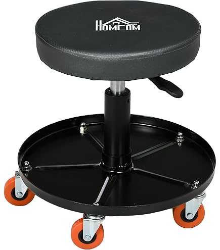 Sgabello Lavoro Sgabello Girevole Da Meccanico Regolabile Seduta