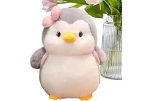 Penguen | Fiyonk ve Sırt Çantası Tasarımlı Bebek | 25 cm Yükseklik Sırt Çantası Tasarımı Penguen Oyuncak - Yetişkinler Gençle