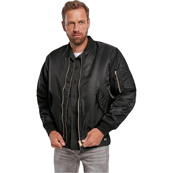 Bomber Jacket Bundeswehr Fliegerjacke Grau BW Leather Jacket