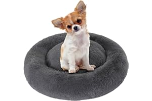 SLPRO Hundebett für mittelgroße Hunde - Hundekorb rund perfekt für Hunde wie Shelti und Dackel bis 8kg Ø 60cm - Flauschiges und Waschbares Hundekissen - das Beste rundum Wohlgefühl für Vierbeiner