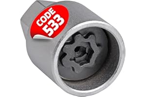 SW-Stahl 02383L-13 Felgenschloss Adapter 533 I geeignet für VW I Felgenschlösser lösen I Radsicherung Felgenschloss Demontage Werkzeug I Felgenschloss Ausdreher I Felgensicherung Schlüssel