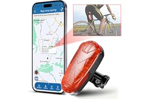 WINNES Rastreador GPS para Moto y Coche, Localizador Impermeable con Alertas SOS y de Velocidad, Batería 1800 mAh, sin Tarjeta SIM