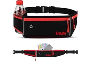 FraLeVi Riñonera Running - Material Impermeable - Unisex - Cinturon para Correr Deportivo - Almacenamiento Seguro - Porta Movil Running - Práctico y Funcional.