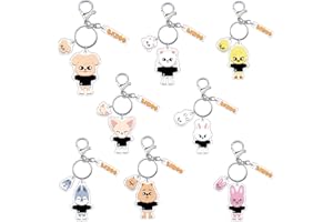 PQKL-party Stray-kids Llavero Skzoo Llavero Stray-kids Keychain Anime Acrylic, Decoración Accesorios,para Niñas Regalo Cumpleaños Navidad