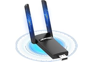 NEWFAST 1300Mbps USB Wifi Dongle for PC Dual Band AC1300 USB WiFi Adapter 2.4/5GHz Computer WiFi Internet Adapter, Wireless Adapter, WPA2/WPA3, Support Windows 11/10/8/8.1, Mac OS X 10.11-10.15