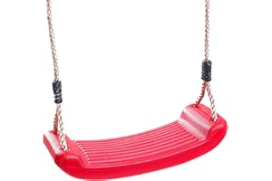 Garden Games Balançoire en Plastique de Premier Choix pour Les Enfants (Rouge)