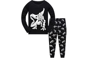TEDD Pijamas Niño Dinosaurio Animales Cars Algodon Ropa a Juego Conjunto Edad 1-12 Años