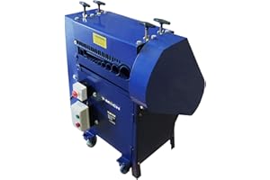 T-MECH Máquina Pelacables 1,5-55mm Máquina Peladora de Cables 380W Cortador Automático de Cables Industrial 30m / Minuto Herramienta Electricista Profesional con 10 Hojas Preinstaladas + 2 Hojas Extra GRATIS