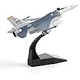 NUOTIE 1/100 F-16C Fighting Falcon Fighter Model Metal DieCast Aircraft Jet Kit Fighter Plane Model Military Airplane for Collection and Gift