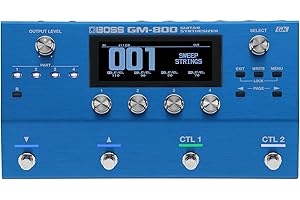 BOSS GM-800 Gitarren-Synthesizer | Wegweisender Gitarren- & Bass-Synthesizer mit neu entwickelter Serial GK Schnittstelle | Moderne ZEN-Core Soundengine | Leistungsfähiger Szenen-Workflow