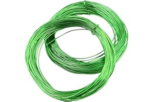 ANCLLO 4pcs X 10M Bonsai Care Tool Tree Training Wire 1.0mm Plant Craft Wire Filo di Alluminio Tessitura Artigianale, per Contenere Rami di Bonsai (Ogni Rotolo 10M, Verde)