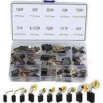 Set 30 Spazzole Di Carbone Per Motori Elettrici - Ricambio Universale Per Trapani, Smerigliatrici E Utensili Elettrici