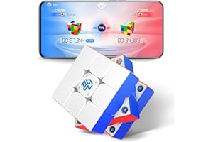 GAN 356iCarry2 Smart Cube 3x3 Magnetisch Zauberwürfel, Intelligenter SpeedCube mit 700h Akkulaufzeit & Echtzeitverfolgung, Freischalten Online-Spielmodi mit APP Großes Frost