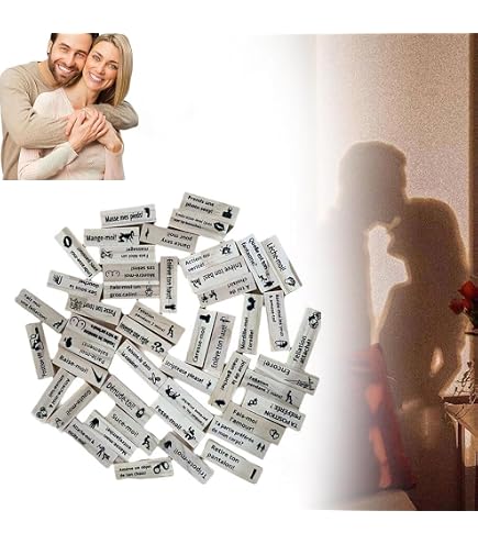 Jeu De Blocs Coquins LuGirlre – 48 Pièces, Tour De Bois Empilable, Cadeau Saint-Valentin Pour Adultes