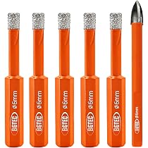 Forets Carrelage BGTEC - 10 Pièces 10 Mm Carbure Tungstène - Pour Bois, Plastique, Céramique, Maçonnerie