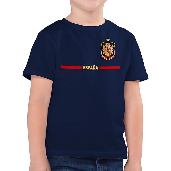 Shirtracer Kinder T-Shirt 'Germany 2025 Deutschland' – Fußball EM Design, Aus Baumwolle, Für Jungen
