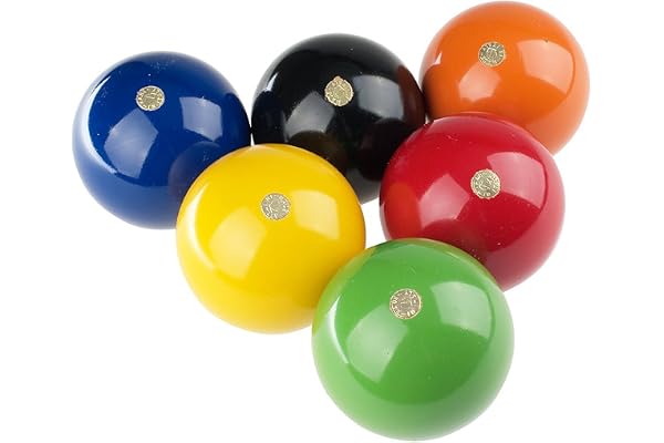 6 universella reservbollar Ø 70 mm för krocketspel/Croquet set – tillverkad i Europeiska unionen.