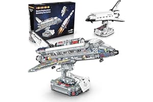HOGOKIDS Space Shuttle Set di mattoncini da costruzione, 954 pezzi, da collezione, aerospaziale, nave a razzo, set di giocattoli, idee, regalo per adulti, ragazzi, ragazze a partire dagli 8 anni