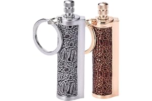 LUCKLY Briquet d'extérieur,Briquet Immortel Dragon's Breath, Porte-clés Permanent en Métal Flint Match Stick Briquet Rechargeable au Kérosène pour la Randonnée en Camping,Cadeaux pour Le Mari Papa