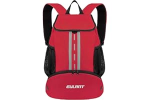 EULANT Sacs à Dos de Football avec Compartiment à Chaussures,Sacs de Sport Imperméables pour Basketball/Natation/Camping/Entraînement/Plage,Sac à Dos avec Compartiment Inférieur,Basic Version