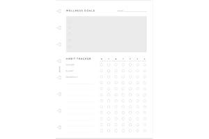Filofax Recambio de cuaderno recargable A5 Wellness Trackers