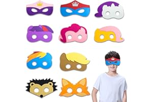 LAPONO Di Set Di Maschere Per Animali Maschere Per Bambini Animali Per Bambini Simpatiche Maschere Per Animali Sono I Giocattoli Preferiti Per Tutti I Bambini, Adatti A Bambini,Feste,Compleanni, Cosplay