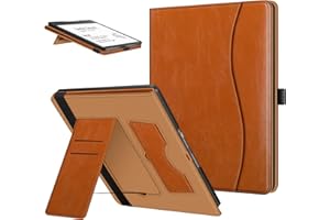 Fintie Etui do Kindle Scribe (10,2", 2022) – etui ochronne z przegródką na karty, długopis, funkcja Auto Sleep/Wake do Kindle Scribe (pierwszy Kindle z funkcją pisania), brązowe