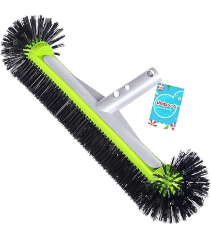 Brosse De Piscine De 2,4 M En Acier Inoxydable Robuste Avec Poteau, Utilisation Pour Piscine, Mur, Carrelage, Sol Et Marche