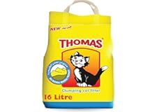 Thomas Cat Litter, Natural Minerals Litter Sand, This Cat Litter Clumping and Highly Absorbent Nature Will Ensure Your Cat Wi