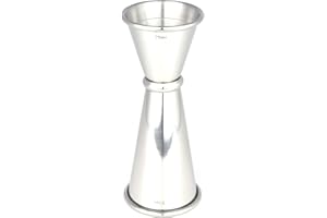 COCKTAIL7 Dosificador Cóctel y Alcohol 25/50ml Jigger Profesional Acero Inoxidable Plata (4 Colores Disponibles)
