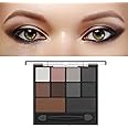 Fychuo Smokey Eyeshadow Palette Black Eyeshadow Grey Eye Shadow Pallets for Women Brown Eyeshadow Palette 10 Colours Matte Eyeshadow Waterproof Nude Eye Makeup with Brush