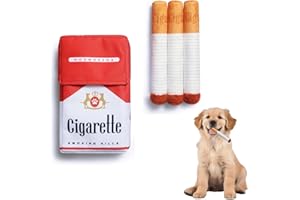 Half Forest 4 Piezas Juguetes para Perros Cigarrillos Juguete Interactivo para Perros Divertida Forma De Cigarrillo para Perros Pequeños, Medianos Y Grandes, Amantes De Los Animales.