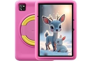 ‎BLACKVIEW Blackview Tab 60 Pro Kids, Android 15 Kinder-Tablet, 12GB+128GB (2TB erweiterbar), 10" HD+ IPS, Dual SIM 4G LTE+WLAN 5, 7700mAh Akku, 5MP+8MP Kamera, Kindersicherung, Dual-Box-Lautsprecher, Rosa