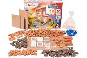 Teifoc Teifoc-T4700 Piedra Bloques Villa con Garaje, Color Multicolor with Garage (Eichsfelder Technik eitech GmbH 4700), T4700