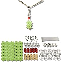 10x Weihnachtsbaum Geschenkanhänger Bastelset - 6cm Tannenbaum Anhänger