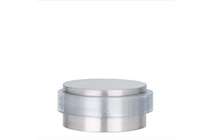 EVI Herrajes | Mini Fermaporta Adesivo | 28 x 12 mm | Gomma transparente di Silicone Naturale | Acciaio Inox Finitura Opaca | Ottima Adesione | 100% funzionale | Mod. I-163x12-T