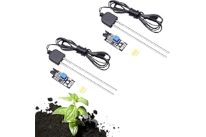 iHaospace Capteur d'humidité solaire et module de détecteur de sol - Test d'humidité du sol avec échantillon de résistance à la corrosion pour capteur d'humidité du sol Arduino