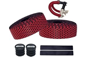 PLATTBK Road Bike Handlebar Tapes Breathable Non-Slip Shock-Absorbent Bicycle Bar Tape,Red