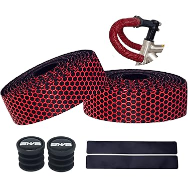 Nastro Manubrio Bici In Fibra Di Carbonio - 2 Nastri Con Bande Adesive E Tappi, Antiscivolo E Ammortizzante - Foto 8