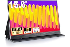COOLHOOD Ecran Portable, 15.6 Pouces Moniteur Portable, 1080P FHD IPS HDR FreeSync, Portable Monitor avec Mini HDMI/USB-C, pour Ordinateur Portable, PC, Mac, PS5, Xbox