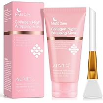 Lot De 4 Masques Visage Au Collagène Hydrogel PLOBRT - Soin Hydratant Intense - Peau Normale
