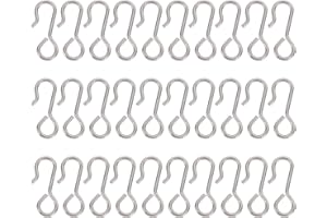 FAVOMOTO 100Pcs 23mm S Haken Ringe Auto Innen Installieren Sitzbezüge Haken Sitz Abdeckung Verschluss für Auto Auto,23mm 100Pcs Car Seat Cover Hooks