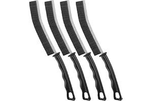 WELL BUY Hard Bristle Crevice Cleaning Brush UK, 4Pcs Crevice Cleaning Brush UK Magic Brush Cleaner Grout Cleaning Brush, Bathroom Toilet Tile Brush Stiff Gap Cleaning Brush(Crevice Cleaning Brush UK A4)