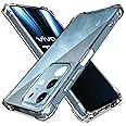 Pikkme Back Cover for Vivo T4x 5G / iQoo Z10x 5G PC + TPU Clear Transparent Raised Edges Shockproof Protective Phone Bumper Case(Transparent)