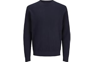 JACK & JONES Jprblubarkley stickad crew neck Ch, natthimmel, XL