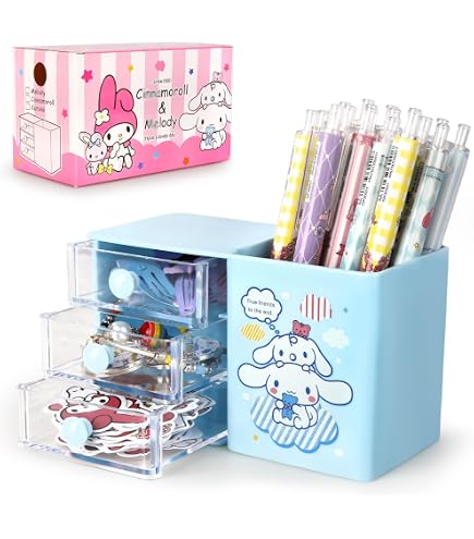 Roffatide anime Melody Desktop Office Supplies Desktop Container porte