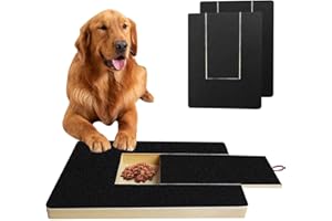 Duscdesp Krallenschleifer für Hunde mit Snack Box, Kratzbrett Hund mit 2 Ersatzblättern Schleifpapier, Hunde Nagelfeile für Nagelpflege Haustieren, Alternative Krallenschere Krallenschneider