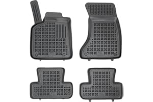 M MOTOS Gumowe dywaniki samochodowe pasują do Audi Q5 I 2008-2017 Zwiększ komfort podróży dzięki antypoślizgowym dywanikom samochodowym - dywaniki podłogowe na każdą pogodę, ochrona przed brudem