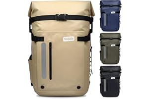 Ruqqle Wasserdichter Mehrzweck-Rucksack, wasserdicht, 20/30/45 l, mit 3 Außentaschen, komfortabel, wasserdicht, Strand, Boot, Kanu, Paddel, Kajak, Wandern, Camping, Angeln, Motorrad